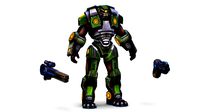 Cartoon Sci-Fi Cyborg Drone Heavy Sniper Soldier