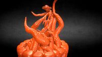 Jenny Barnes VS Dark Young Of Niggurath Diorama
