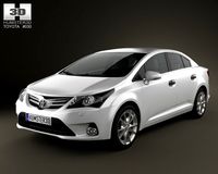 Toyota Avensis Sedan 2012 3D Model