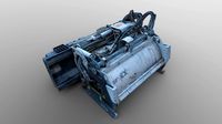 Asphalt / Concrete Planer - decimated scan