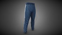 Blue Stonewashed Jogger Pants
