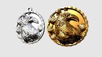 CROW MEDALLION