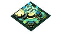 isometrical Underground Chemical Lab Room 3