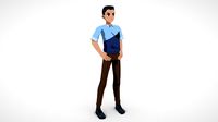 Cartoon Anime Lowpoly - Chris
