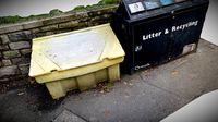 Salt bin and recycling bin 3-D model