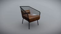 Modern Metallic Meshed Armchair - A018