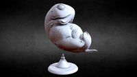 3D PRINTABLE HP LOVECRAFT DEEP ONE EMBRYO