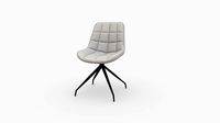 Poltrona Atenas Gris Claro Tela He611-44 B.Negro