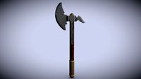 Axe Weapon PBR Low-poly 3D model