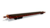 Flat Railroad Car
