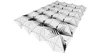 Deployable Folded Hypar Structure