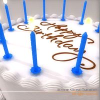 Birthday Cake 3D Model