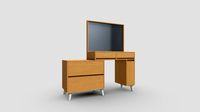 Rachel extended dressing table with mirror