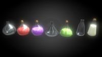 Simple Lowpoly potions