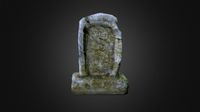 Gravestone low poly