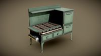 Antique stove (about 1920) - Game model