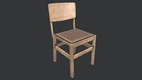 Old Wood Chair 2 PBR