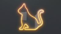Side Cat - Neon Sign