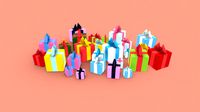 Low Poly Gifts Set