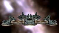 Japanese dragons fountain