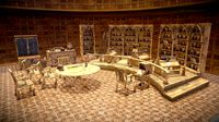 Medieval Library Model Pack Antique