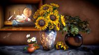 Sunflower Vase