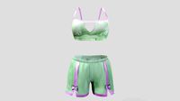 SAVE Female Loungewear Bralet And Shorts