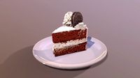 A Slice of Oreo Cookie Cake
