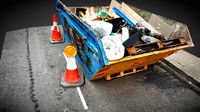 Yellow Rubbish skip warwick uk