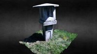 Concrete Zen Garden Statue