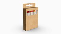 Crayons in hanging box