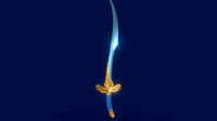 Lowpoly ornamented sword