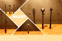 Maces - Lowpoly Textured and Colorbased URP