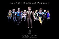 LowPoly Medieval Peasant