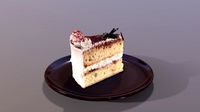 A Slice Of Tiramisu Cake