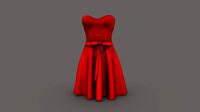 Female Strapless Mini Zest Dress
