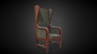Victorian mahogany reclining armchair PBR