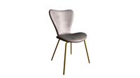 Trendy Dining Chair Gray & Gold - 109625