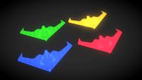 UCAV Stealth Drone Hologram 3D Model