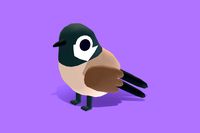 Grey Tit - Quirky Series