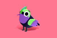 Antillean Crested Hummingbird - Quirky Series