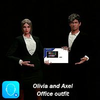 Olivia and Axel - Office outfit
