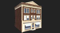 Apartment Building 156 Low Poly