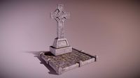 CEM - Grave Site Cemetery 01 - PBR Game Ready