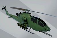 Helicopter AH1S Cobra lowpoly gameready