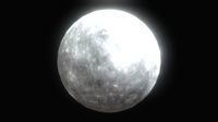 Animated 3D Mercury lowpoly