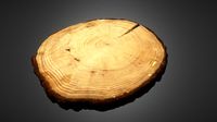 Cut wood plate