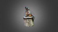 Loup en bois