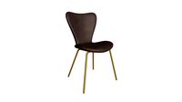 Trendy Dining Chair Brown & Gold - 109626
