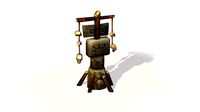 Handpaint Cartoon Stone Memorial Totem Symbol